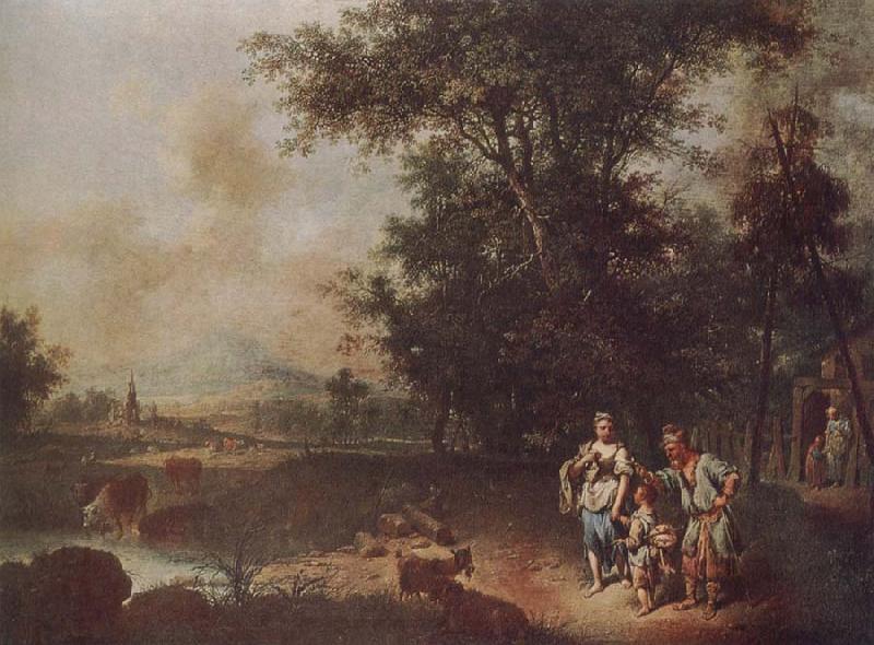 Johann Conrad Seekatz The Repudiation of Hagar oil painting picture